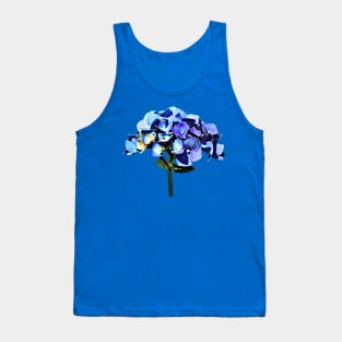 Small Blue Hydrangea Tank Top